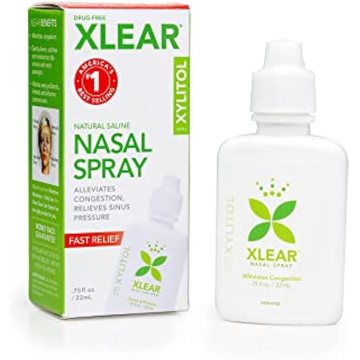 Xlear Natural Nasal Spray with Xylitol, 0.75 fl oz (Pack of 3) | Travel Size Gentle Formula for Daily Sinus Pressure Relief, Nasal Decongestant, Dry Nose Moisturizer, Sinus Rinse - Image 1
