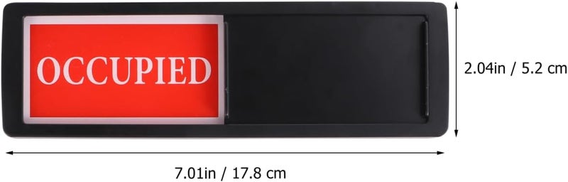Hemobllo Vacant Occupied Sliding Door Sign - Do Not Disturb for Restroom, Bathroom, Office, Conference Room - Image 3