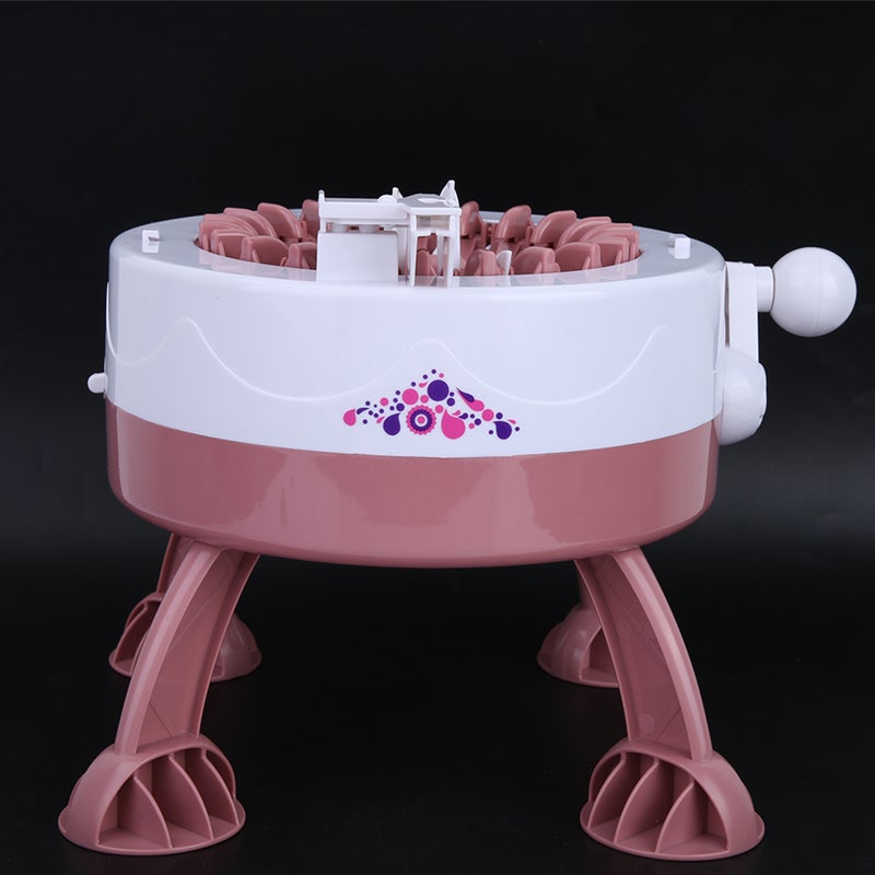 DIY Plastic Hand Knitting Sewing Machine Children Weaving Toy Tool Accessories(22 needles) - Image 3