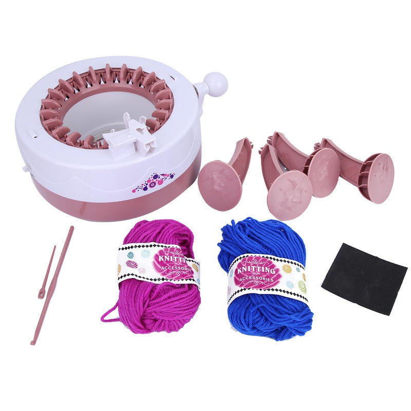 DIY Plastic Hand Knitting Sewing Machine Children Weaving Toy Tool Accessories(22 needles) - Image 1