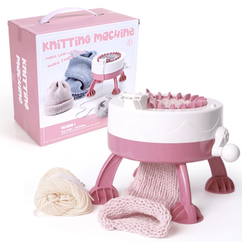 DIY Plastic Hand Knitting Sewing Machine Children Weaving Toy Tool Accessories(22 needles) - Image 5