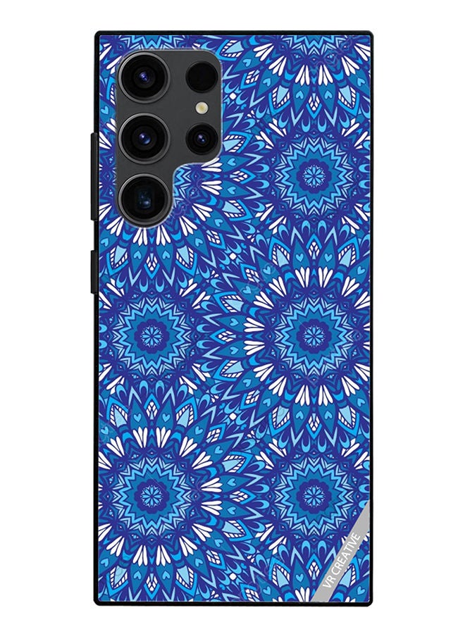 VR CREATIVE Protective Case Cover For Samsung Galaxy S23 Ultra 5G Mandala Design Multicolour