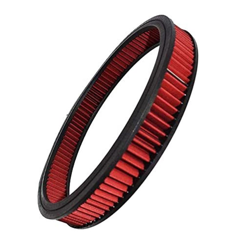 ATeam Performance High Flow Washable Reusable Round Cotton Air Filter Element 14x2 Inch Red Engine Air Filter Compatible wBuickChevroletGMCFordOldsmobile Pontiac