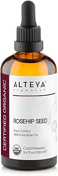 Alteya Organic Rosehip Oil 100ml 100 USDA Certified Organic Pure Natural ColdPressed Rosehip Seed Carrier Oil Moisturizing Nourishing Premium Therapeutic Grade Skin Treatment - Image 1