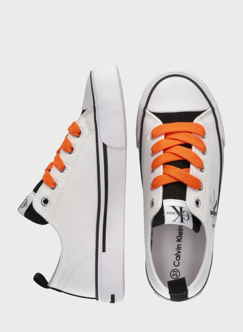Calvin Klein Jeans Kids Lace Up Sneakers