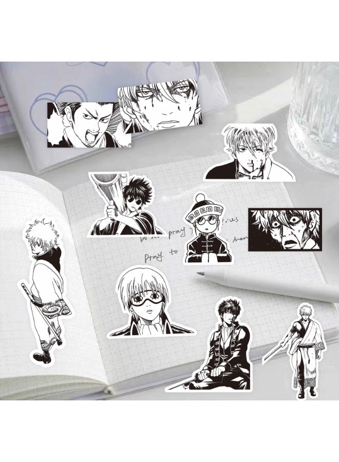 NIBEMINENT 80 Pcs Cartoon GINTAMA Deco Kit Waterproof Stickers, High Definition Printing Bright Colors, Suitable for Laptop Skateboard Luggage Water Bottle Guitar DIY - Image 2