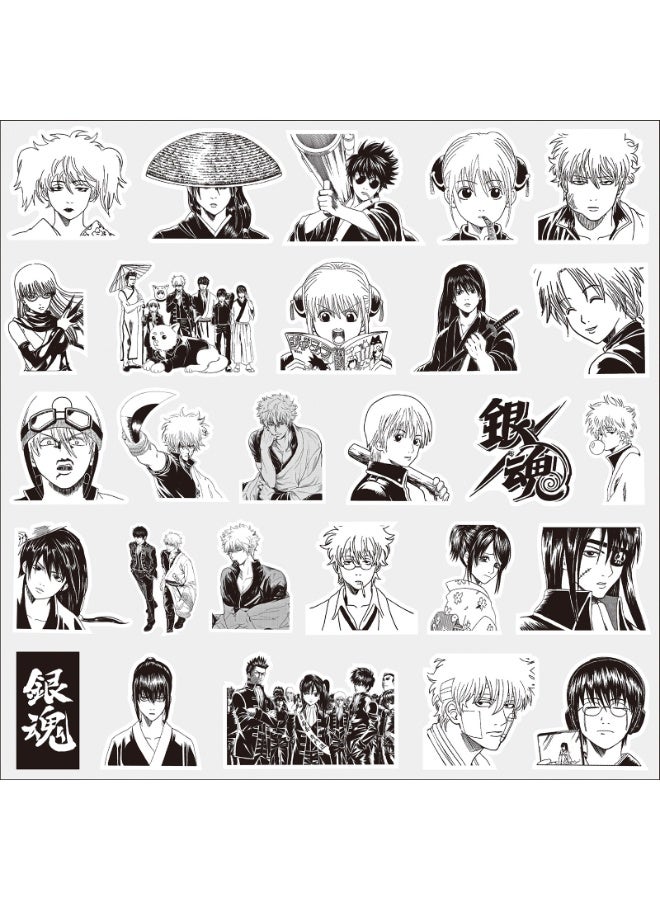 NIBEMINENT 80 Pcs Cartoon GINTAMA Deco Kit Waterproof Stickers, High Definition Printing Bright Colors, Suitable for Laptop Skateboard Luggage Water Bottle Guitar DIY - Image 3