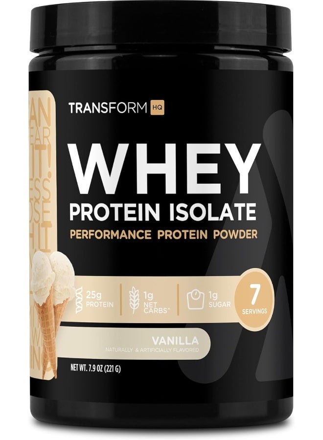 TransformHQ بروتين مصل اللبن المعزول من TransformHQ بنكهة الفانيليا 7 حصص - مسحوق بروتين للأداء - Image 1