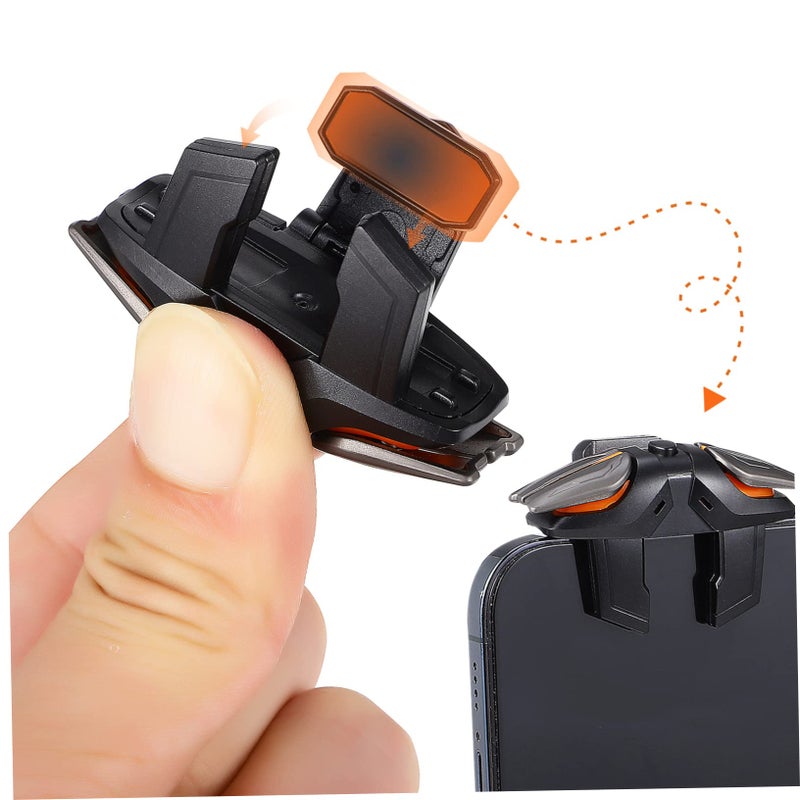 Upgraded Mobile Game Controller Triggers Finger Sleeves Black for Smartphones - Image 3