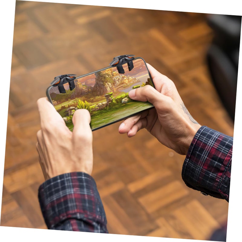 Upgraded Mobile Game Controller Triggers Finger Sleeves Black for Smartphones - Image 5