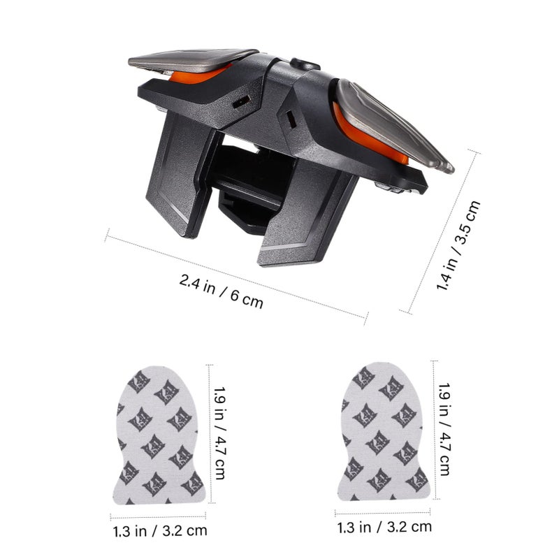 Upgraded Mobile Game Controller Triggers Finger Sleeves Black for Smartphones - Image 4
