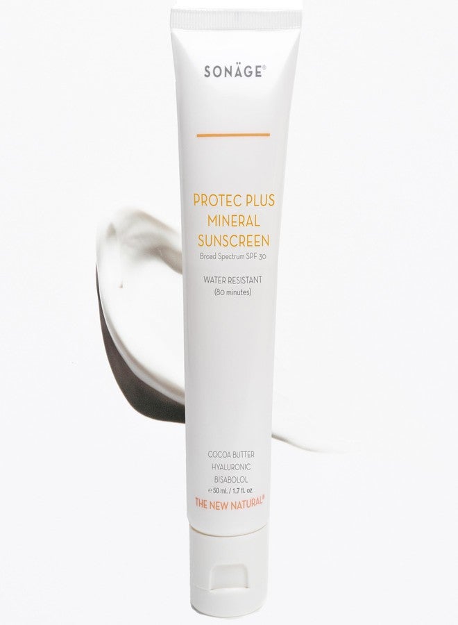 Sonage Protec Plus Mineral Sunscreen: Lightweight, Non-Greasy SPF 30 Face Sunscreen with Zinc Oxide | Natural & Reef-Safe - Image 1