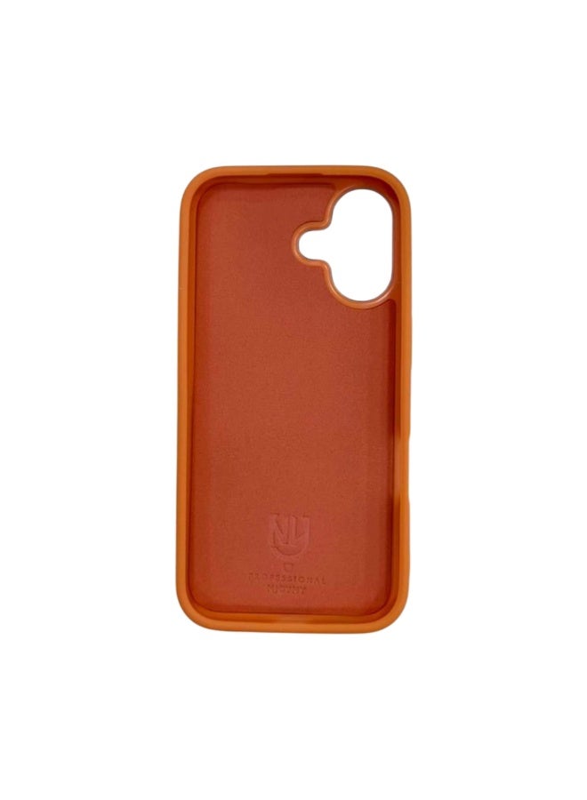 إنجوي إن واي جراب هاتف Njoyny لهاتف iPhone 16، برتقالي - Image 2