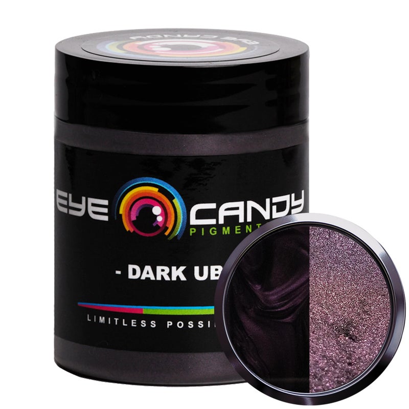 Eye Candy Pigments Premium Purple Mica Powder Dark Ube 25gr for Epoxy Resin Soap Paint Woodworking Acrylic Pouring Bath Bombs Fishing Lures DIY Arts and Crafts Additive