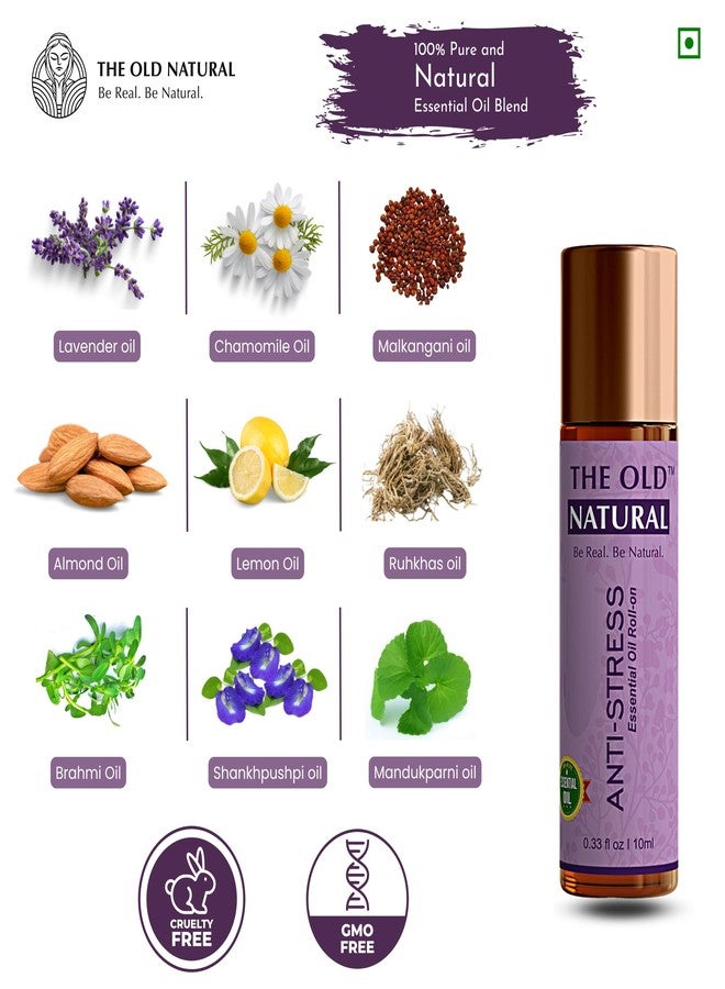The Old Natural Anti Stress Roll on 10ml for Instant relief from Stress, Anxiety, Tension, An unique blend of essential oils - 10ml - Image 5