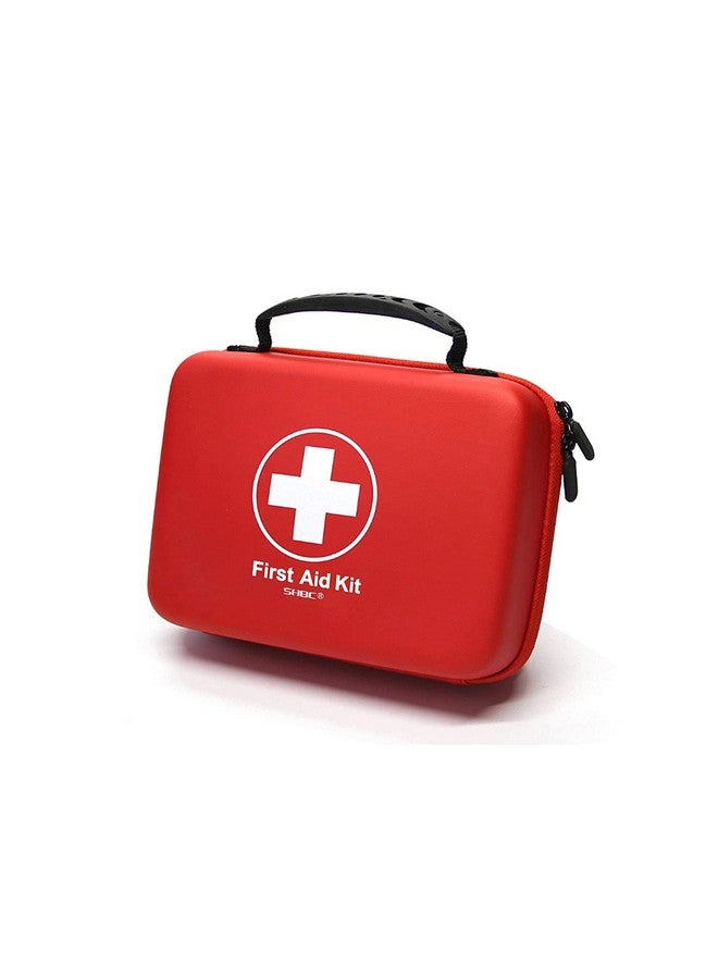 SHBC Compact First Aid Kit (228pcs) Designed for Family Emergency Care. Waterproof EVA Case and Bag is Ideal for The Car, Home, Boat, School, Camping, Hiking, Office, Sports. Protect Your Loved Ones. Red  - Image 1