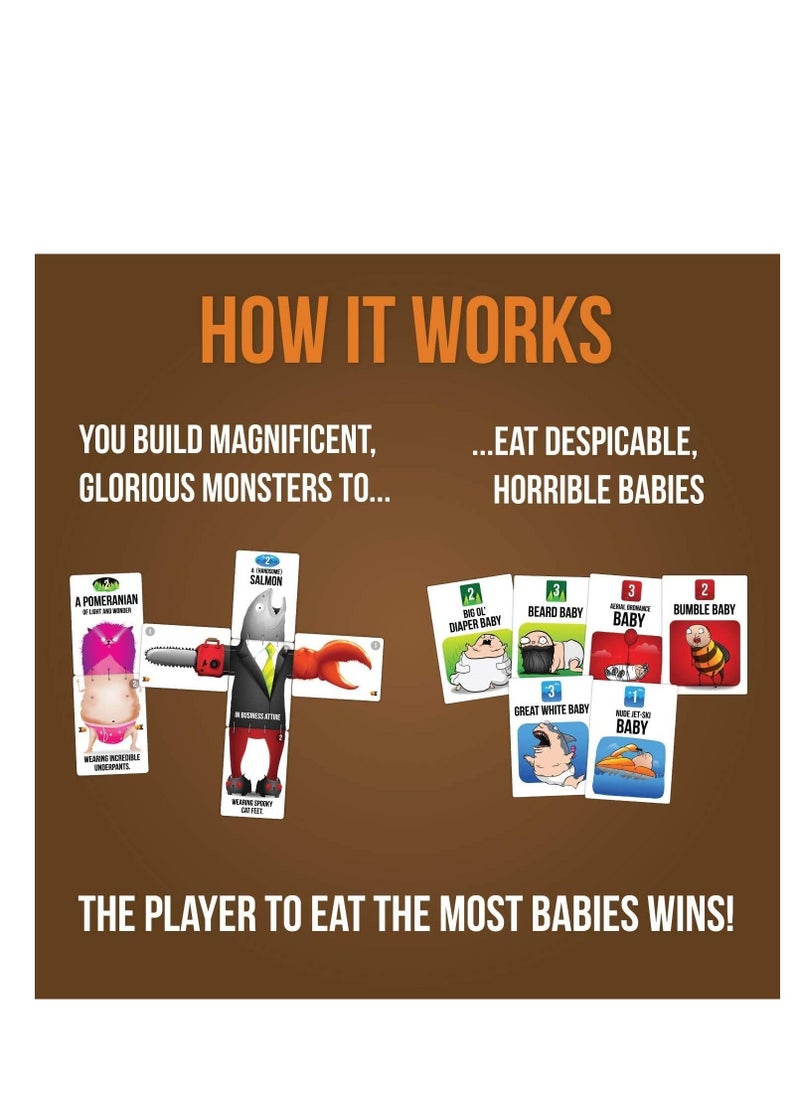 Exploding Kittens LLC - Bears vs Babies by Exploding Kittens - A Monster-Building Card Game - Family-Friendly Party Games - Card Games For Adults, Teens & Kids - Image 1