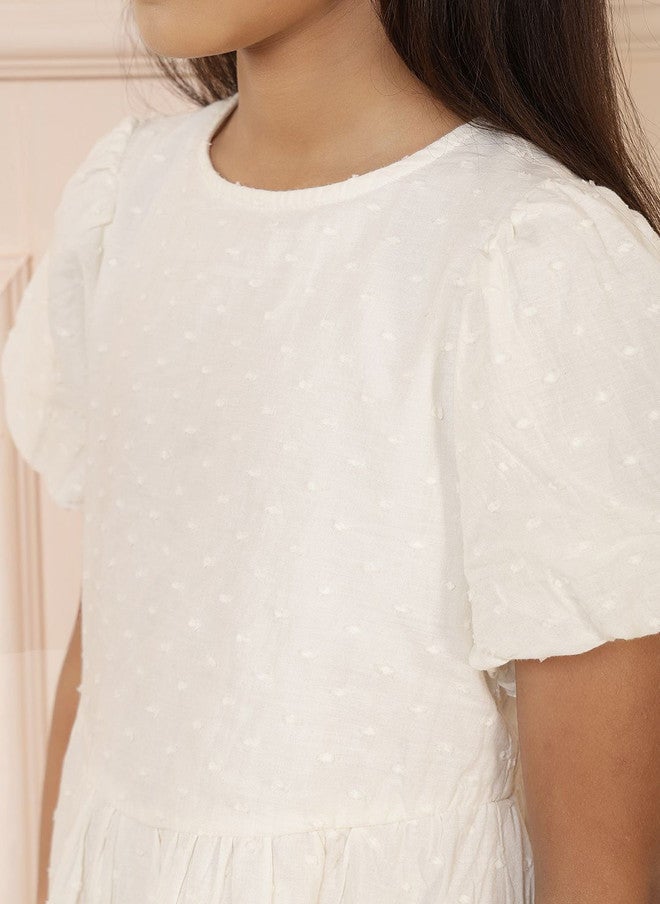 Rue Collection فستان A-Line باللون الأبيض الفاتح للفتيات - Image 2