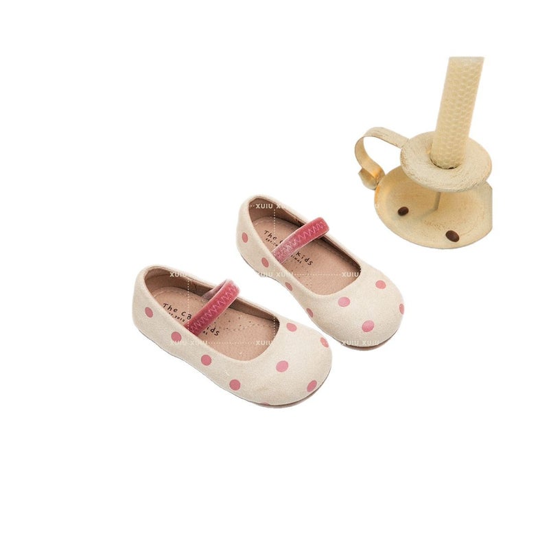 Girls Retro Ballerina Flats with Round Toe and Hook-and-Loop Closure - Image 5