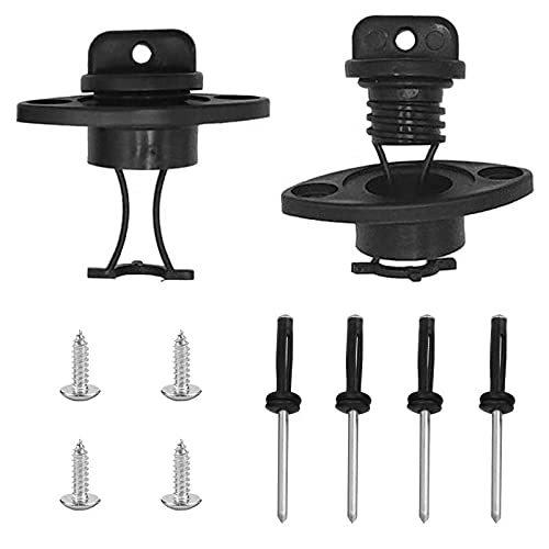 CLIO Kayak Drain Plug Kit Boat Scupper Plugs Thread Bung for Kayak Canoe Boat with Screws Hardware 2