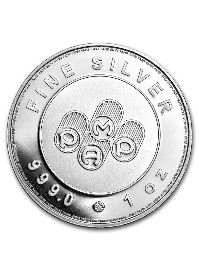 PAMP Suisse Round Silver 1 oz (31.1 gram) Coin - Image 2