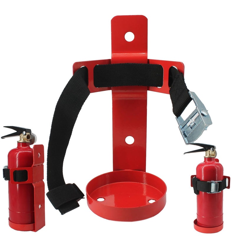 Fire Extinguisher MountWall Hanging BracketFire Extinguisher Holder for Home Car RV Truck Mini Fire Extinguishers 25LB red 1Pcs