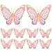 Geyee 10 Pcs Large Butterfly Centerpieces for Tables Butterfly Party Decorations 3D Paper Table Toppers Centerpieces Wall Decor for Birthday Baby Shower Wedding Party SuppliesPink - Image 3
