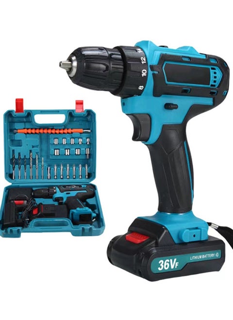 36V Cordless Drill, Brushless Power Drill Set with 2 Batteries and Charger,3/8-Inch Chuck Electric Drill Driver,22 Torque Setting,Drill/Driver Bits and Tool Bag Included