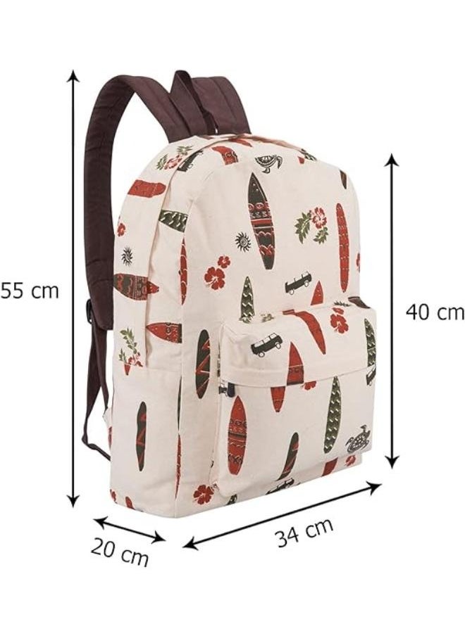 earthsave Casual Cotton Backpack for Boys & Girls| Water Resistant Laptop Backpack for Office, School and  College  - Image 5