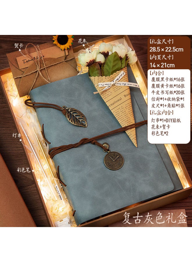 Chic Vintage Diy Album With Gift Box Star-chasing Bill Collection Book Hot Handmade Scrapbook Memoirs - Image 1