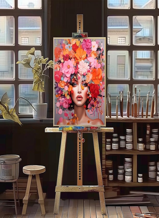 لوحة ناتويالو للرسم بالأرقام للمبتدئين من الكبار، مجموعة رسم بالأرقام للكبار على قماش مع فرش رسم، هدية مثالية، 16 بوصة عرض × 20 بوصة طول - Image 4
