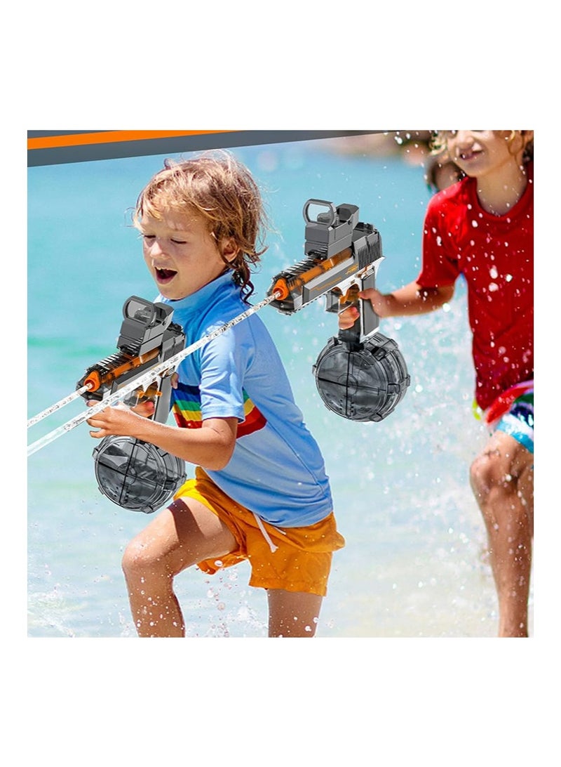 Yoawllty Water Gun Swimming Pool Toys, Automatic Manual Dual-mode Electric Water Toy-36 Feet(About 91.4 Meters), Powerful And Powerful Water Toy, Suitable for Children and Adults(Gray)  - Image 2