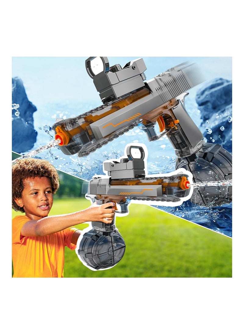 Yoawllty Water Gun Swimming Pool Toys, Automatic Manual Dual-mode Electric Water Toy-36 Feet(About 91.4 Meters), Powerful And Powerful Water Toy, Suitable for Children and Adults(Gray)  - Image 3