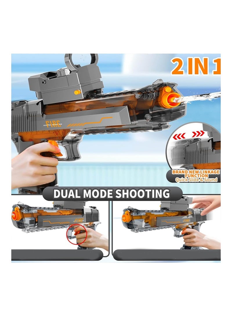 Yoawllty Water Gun Swimming Pool Toys, Automatic Manual Dual-mode Electric Water Toy-36 Feet(About 91.4 Meters), Powerful And Powerful Water Toy, Suitable for Children and Adults(Gray)  - Image 5