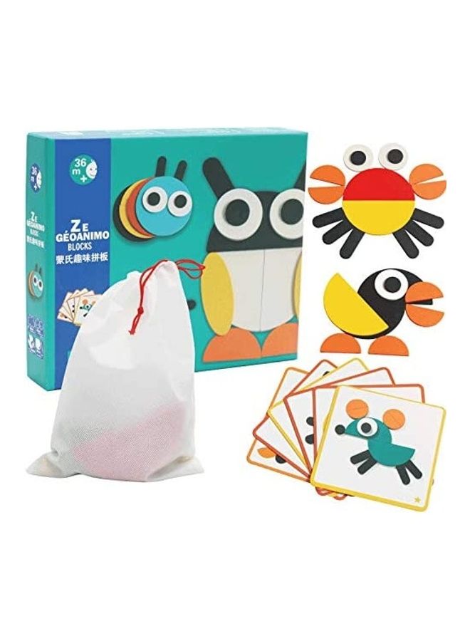 Educational Toy Wooden Jigsaw Puzzle 25.5x21.5x4.5cm - Image 1