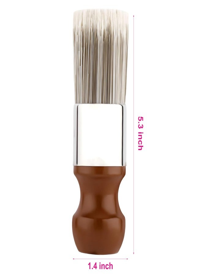 Finduat Salve Brush for Furniture, Wood Furniture Brush with Comfortable Handle Durable Salve Wax Brushing Tool for Leather for Furniture Home Leather - Image 2