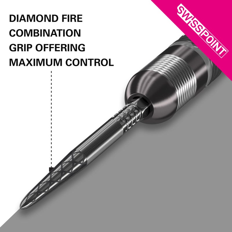 Target Darts نقاط السهام Target Darts Swiss Point DX (عبوة 3 قطع من النصائح) 26 مم، أسود - تغيير نقطة السهام السويسرية، ملحقات السهام الاحترافية، إزالة نصيحة السهام SP - Image 3