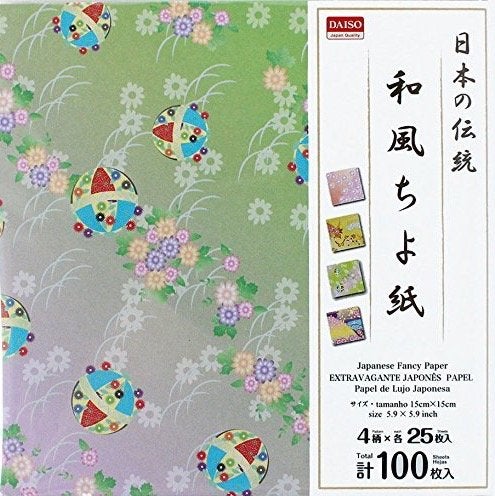 Chiyogami Japanese Fancy Paper 59 x 59 inches 100 Sheets Square Premium Matte Origami Paper Crafts Scrapbook