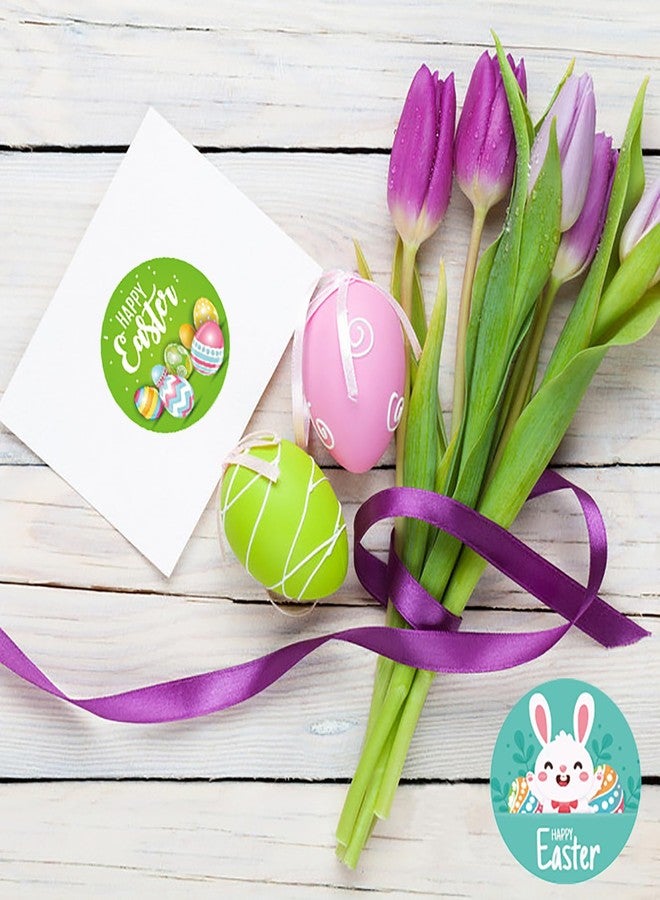 Ccswybf 500 Pcs Easter Stickers 1.5 Inch Bunny Sticker Cute Egg Stickers for Kids Happy Easter Sticker for Party Supplies, Gift Decorations - Image 4