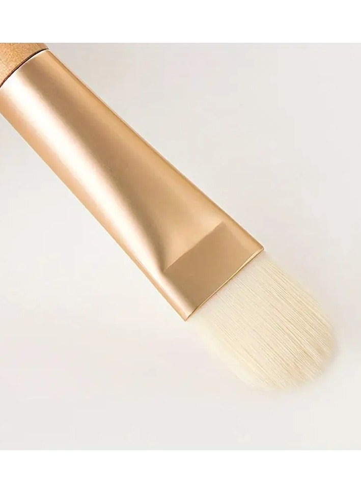 Rozino 2pcs Wooden Facial Mask Brushes - Flat, Fragrance-Free for Deep Cleansing & Skin Care, Perfect for Foundation Application & Concealer Blending - Image 3