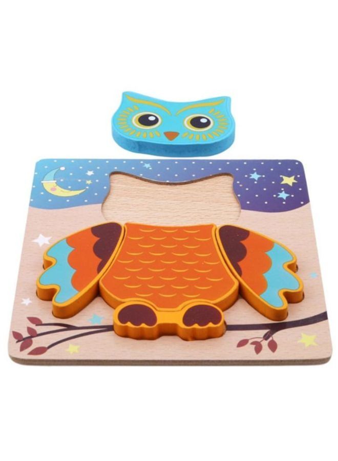 الألغاز الخشبية للأطفال الأولاد والبنات الحيوانات الأليفة مجموعة البومة - Image 2