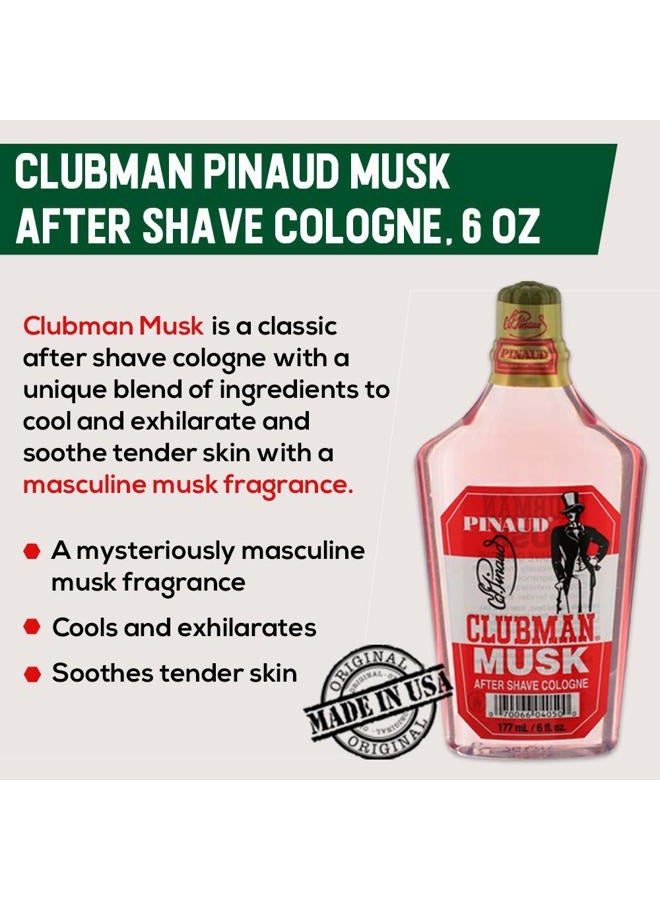 Clubman كولونيا بعد الحلاقة بمسك بينود، 6 أونصات - Image 3