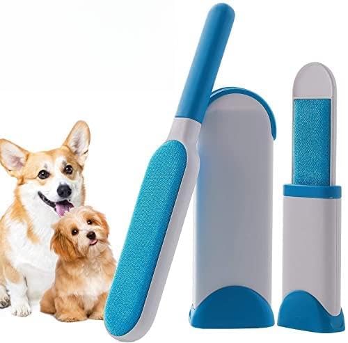 PRITAMA Pet Hair Remover Brush - Sided Lint Brush with Self - Cleaning Base Lint Brush - Fur & Lint Removal for Clothes Furniture Car Seat Couch Remover Magic Clean Clothing,Furniture (Multicoloured) - Image 1