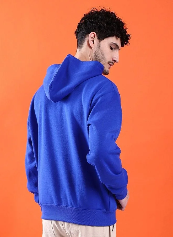 The Indian Garage Co  The Indian Garage Co Men Regular Fit Solid Hooded Full Sleeves Sweatshirt  | Best Price UAE