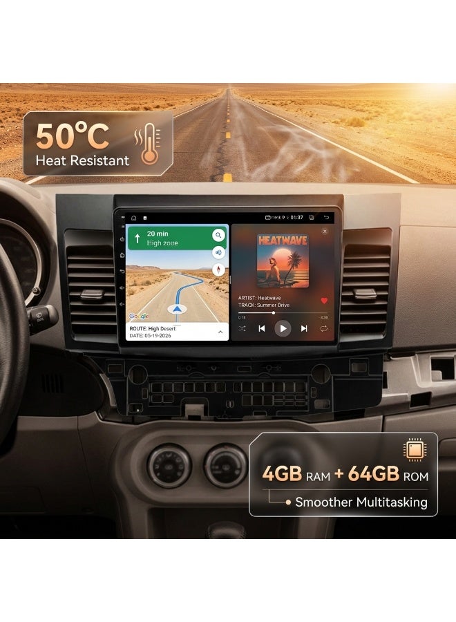 نظام الملاحة GPS للسيارات بنظام أندرويد 15 لسيارة لانسر ميتسوبيشي 2007-2015 جهاز تشغيل الوسائط المتعددة ونظام الترفيه - Image 5