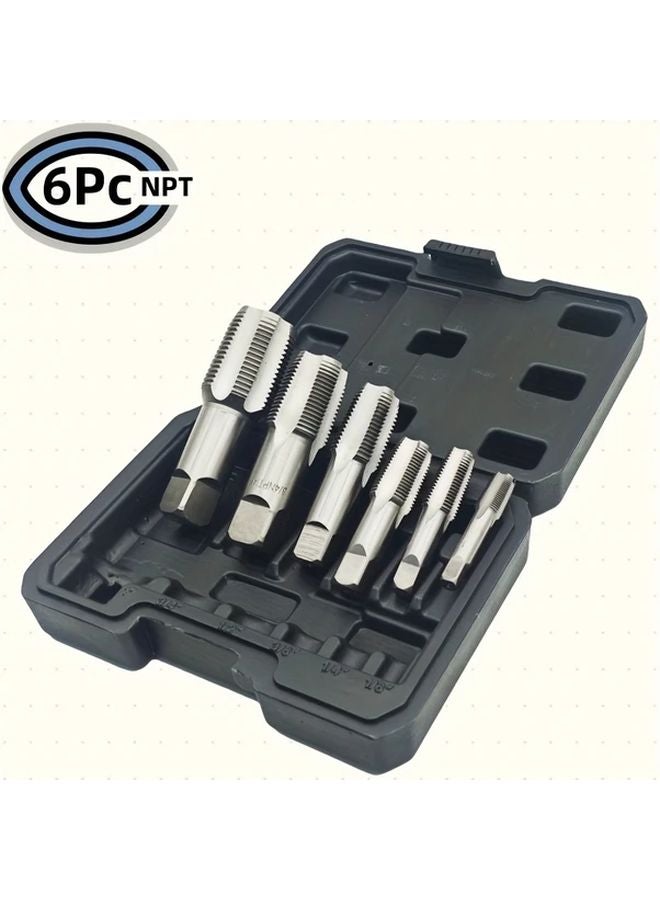 6PC BSP Heavy Duty Pipe Thread Repair Kit NPT BSP Sizing Professional Plumbing Set - Image 3