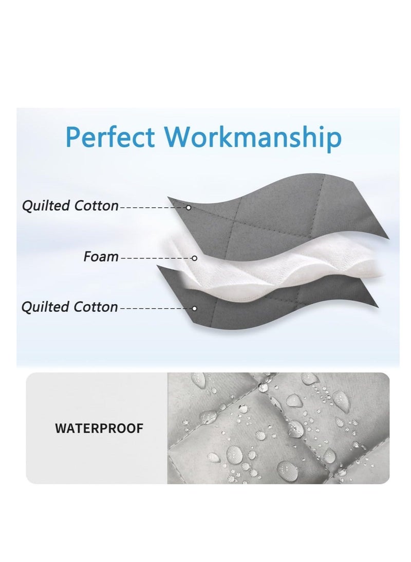 Captaintech Armchair Caddy, Waterproof Sofa Armrest Organizer Non Slip Remote Holder for Recline, Multifunctional Recliner Caddy Couch Chair Armrest Storage, with 14 Pockets Storage for TV Remote, Phone, Magazin - Image 4