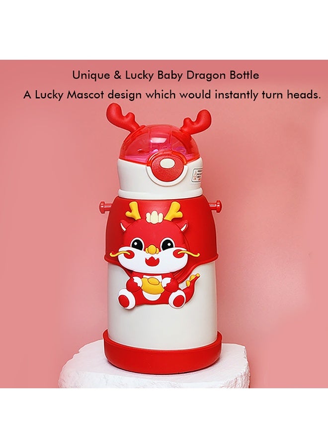 LITTLE SURPRISE BOX White Lucky Dragon theme Kids Water Bottle 500ml  - Image 5