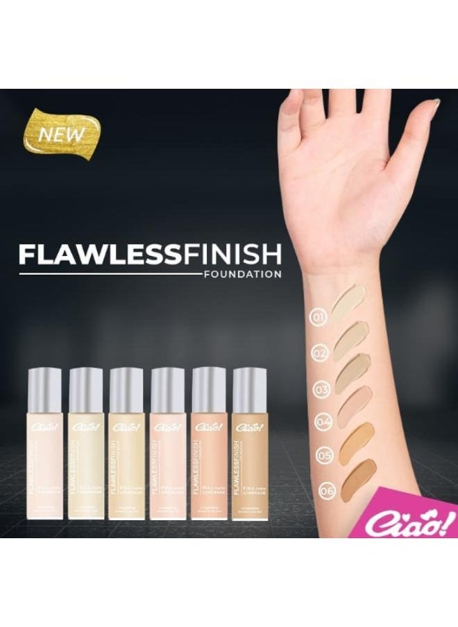 Ciao - Flawless Finish Foundation Full Matte Coverage  NO.3 - Image 1