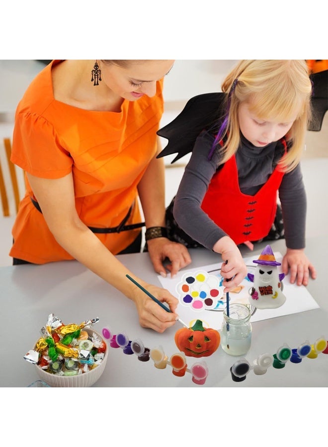 Home Smart Halloween Pumpkin Painting Set for Girls and Boys | Set Includes Pumpkin, Ghost, Color Paints Brushes and Pellet Ideal Gift for Children on Halloween - Image 5